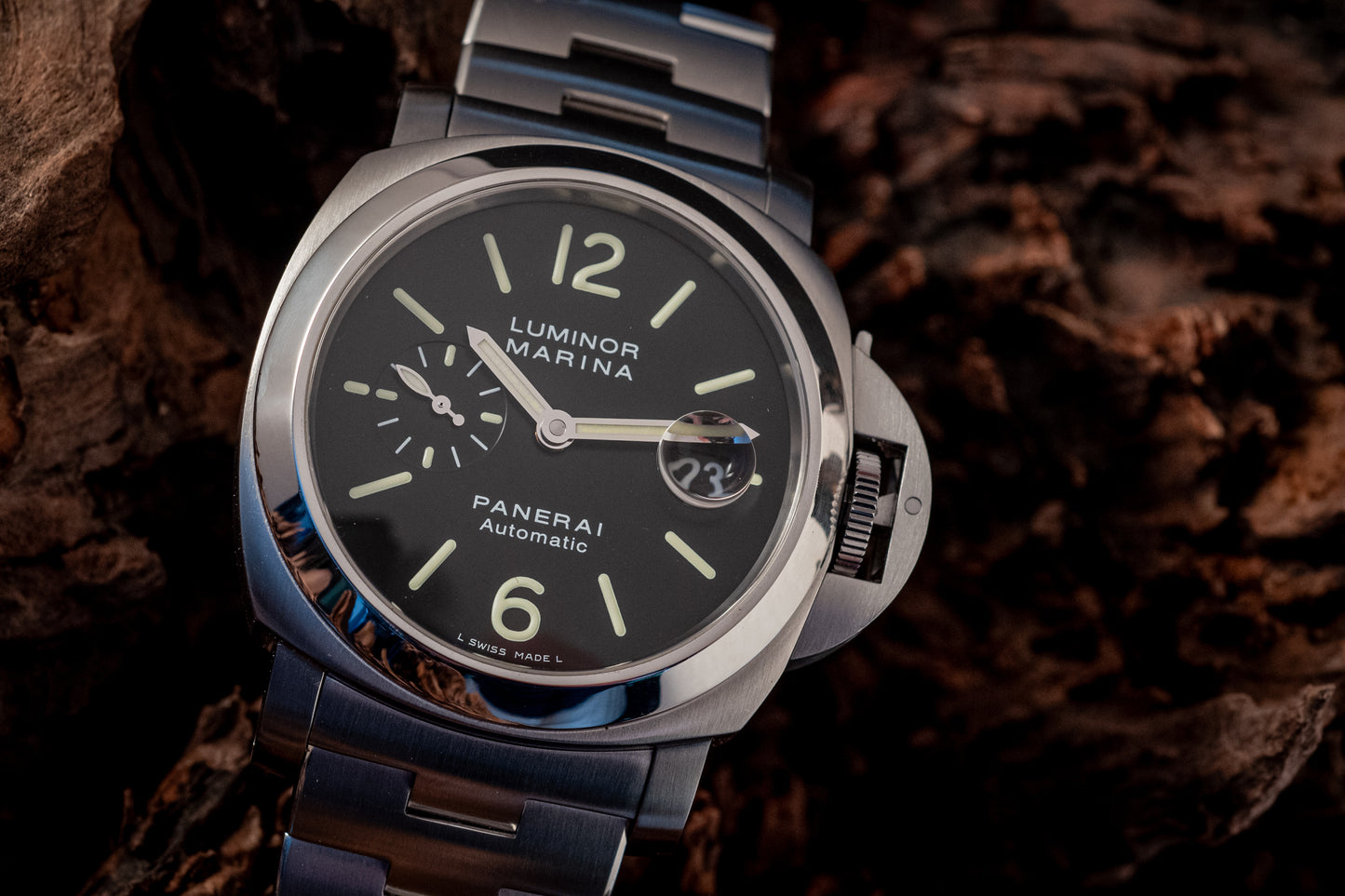 Panerai Luminor Marina On Bracelet Box And Papers Ref PAM00299