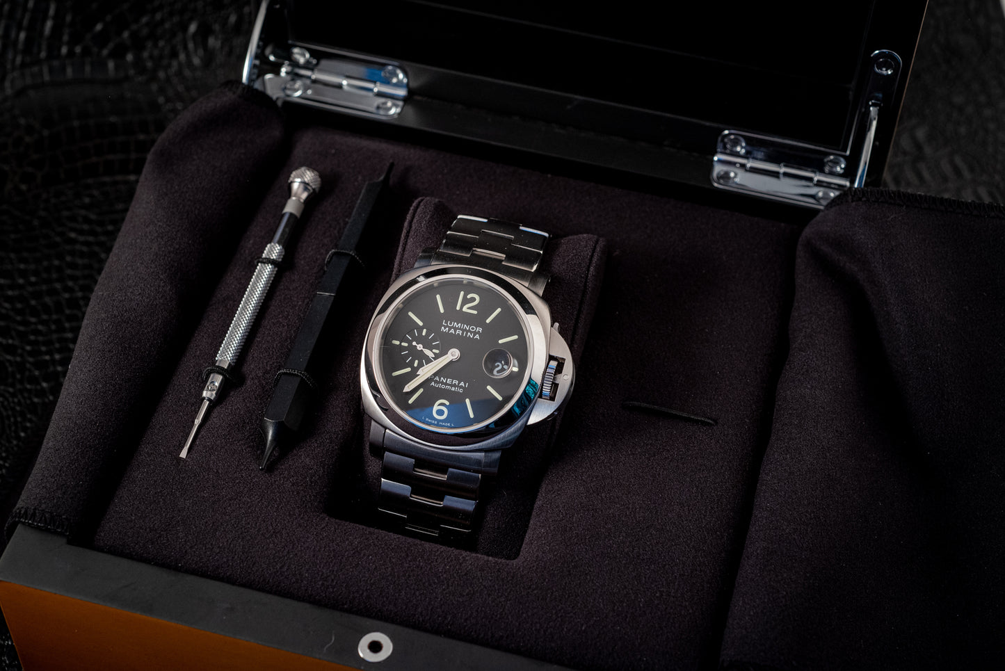 Panerai Luminor Marina On Bracelet Box And Papers Ref PAM00299
