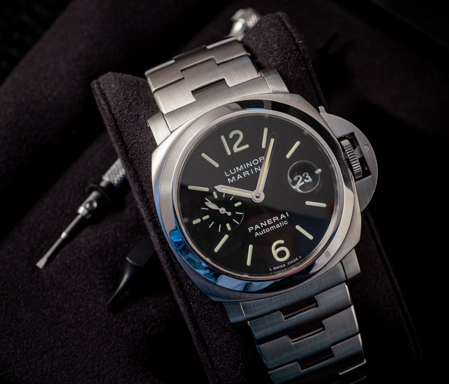 Panerai Luminor Marina On Bracelet Box And Papers Ref PAM00299