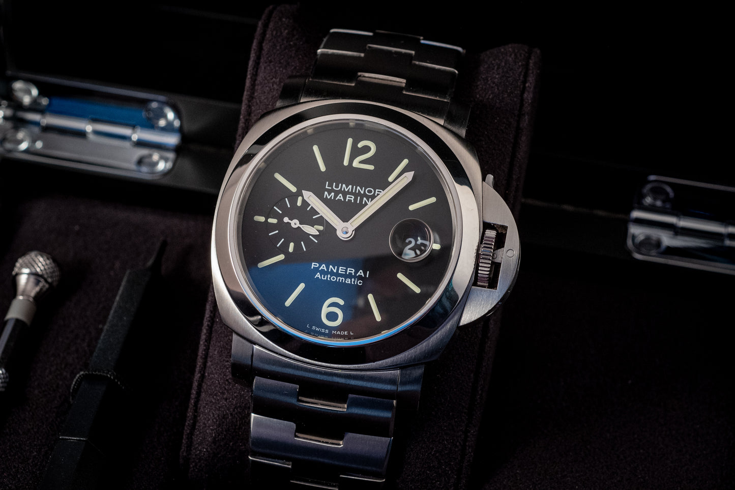 Panerai Luminor Marina On Bracelet Box And Papers Ref PAM00299