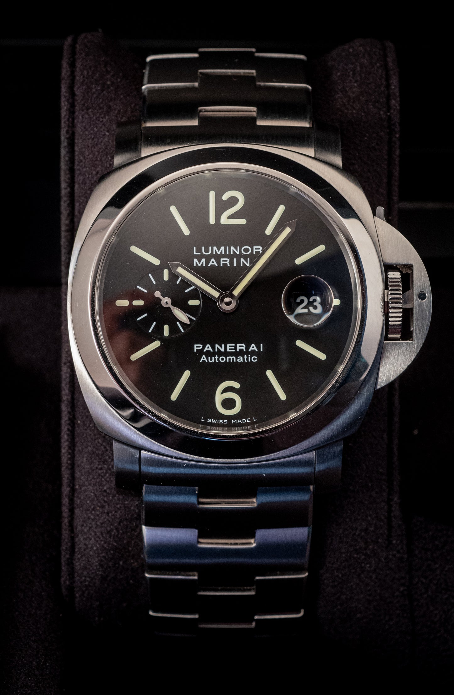 Panerai Luminor Marina On Bracelet Box And Papers Ref PAM00299