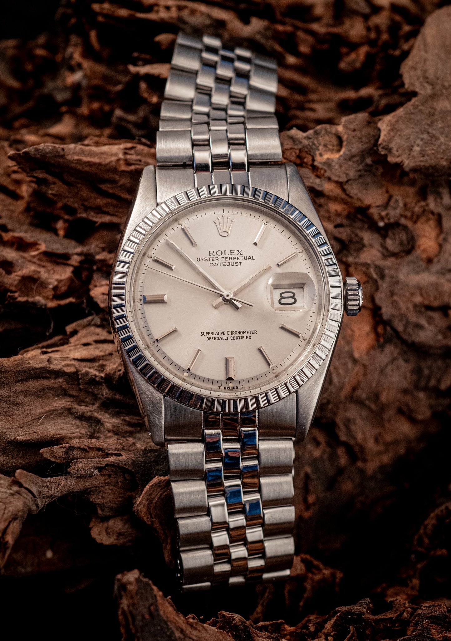 Rolex Datejust 36MM Stainless Steel Silver Dial Ref 1603