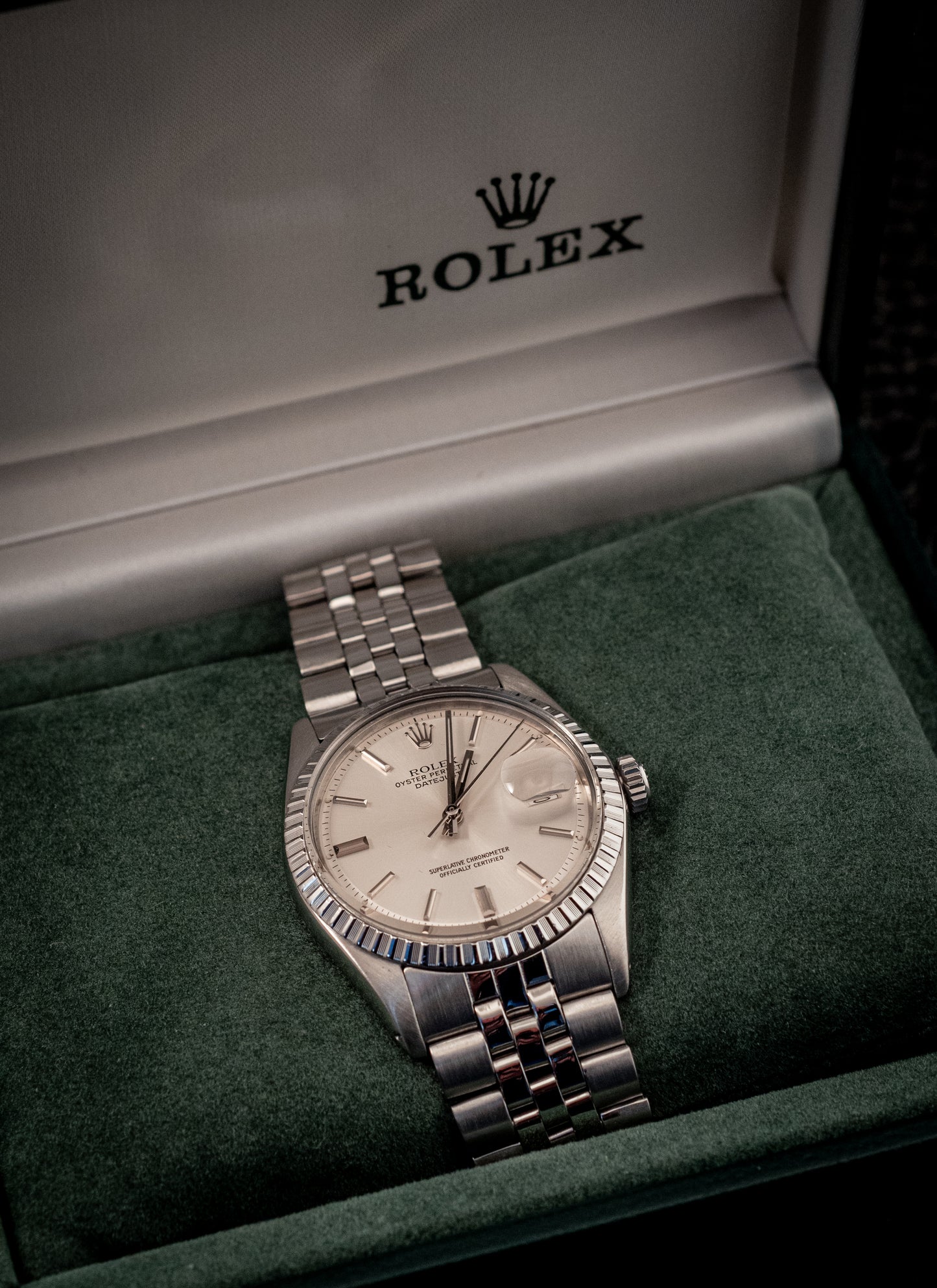 Rolex Datejust 36MM Stainless Steel Silver Dial Ref 1603