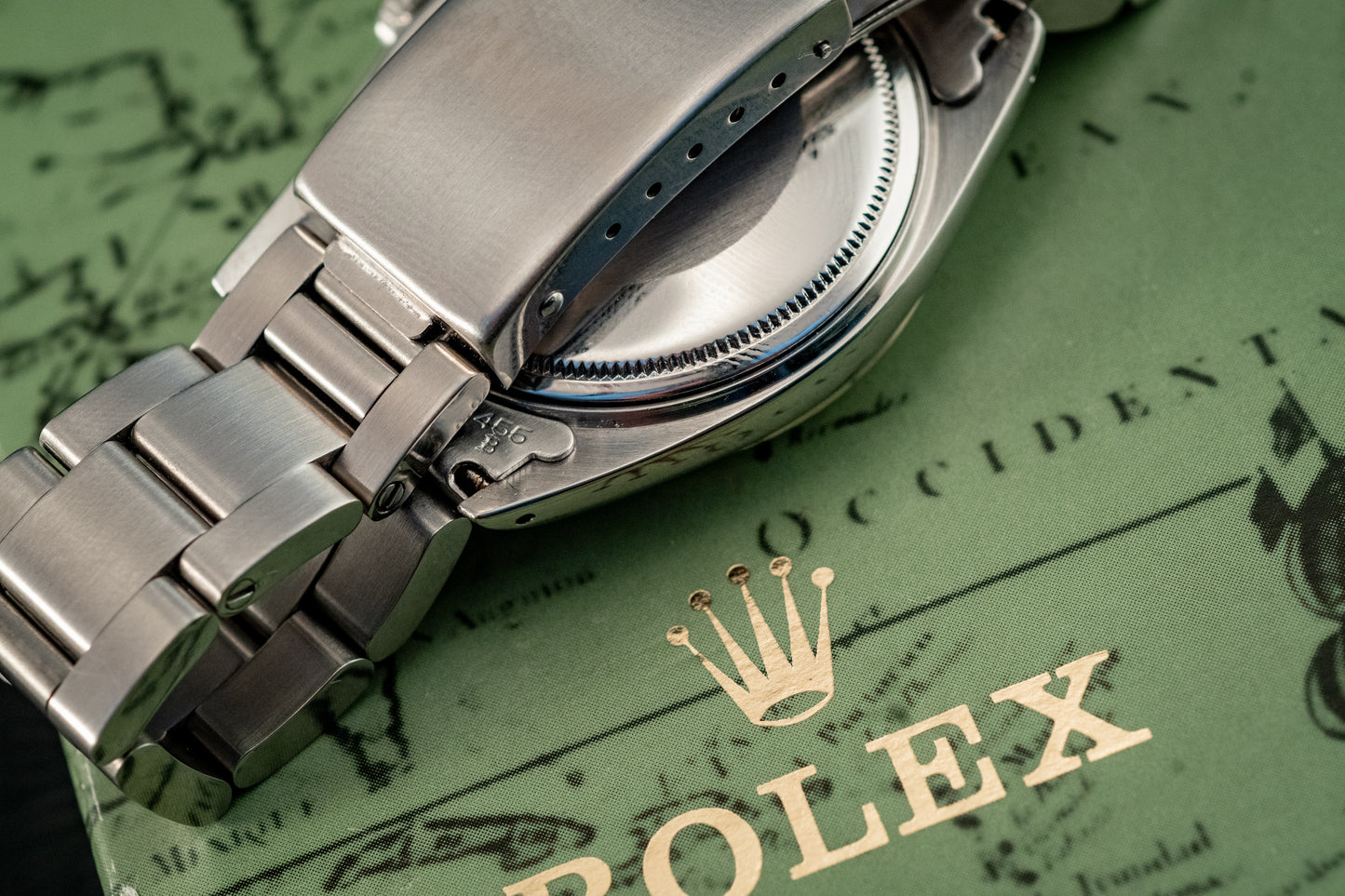 Rolex Datejust 36mm 18K White Gold And Steel Black Diamond Fluted Bezel Ref 1601