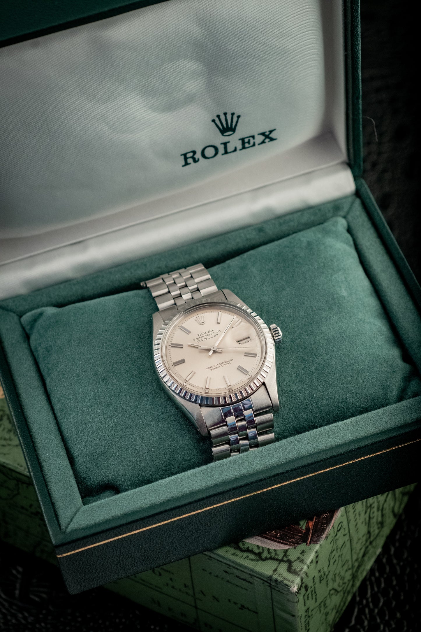 Rolex Datejust 36MM Stainless Steel Fluted Jubilee Silver Dial Ref 1603