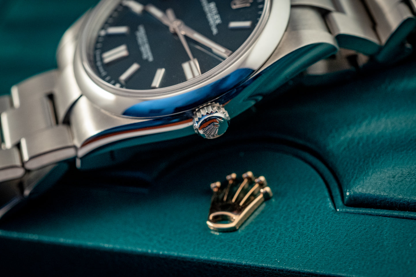 Rolex Oyster Perpetual 41 Blue Dial Steel Mens Automatic Watch 2023 Ref 124300 Box And Papers Purchase Receipt