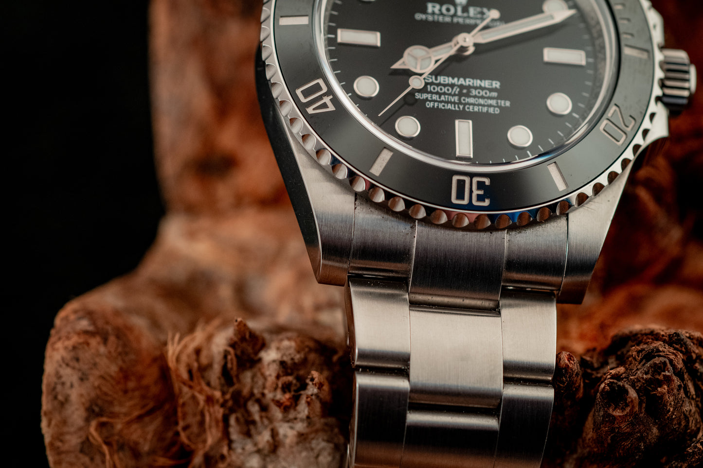 Rolex Submariner December 2021 Black No-date Full Set 41mm Box And Papers Ref 124060