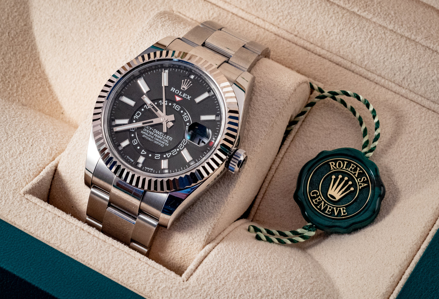Rolex Sky Dweller 42mm Black Dial 2023 Box And Papers Ref 326934