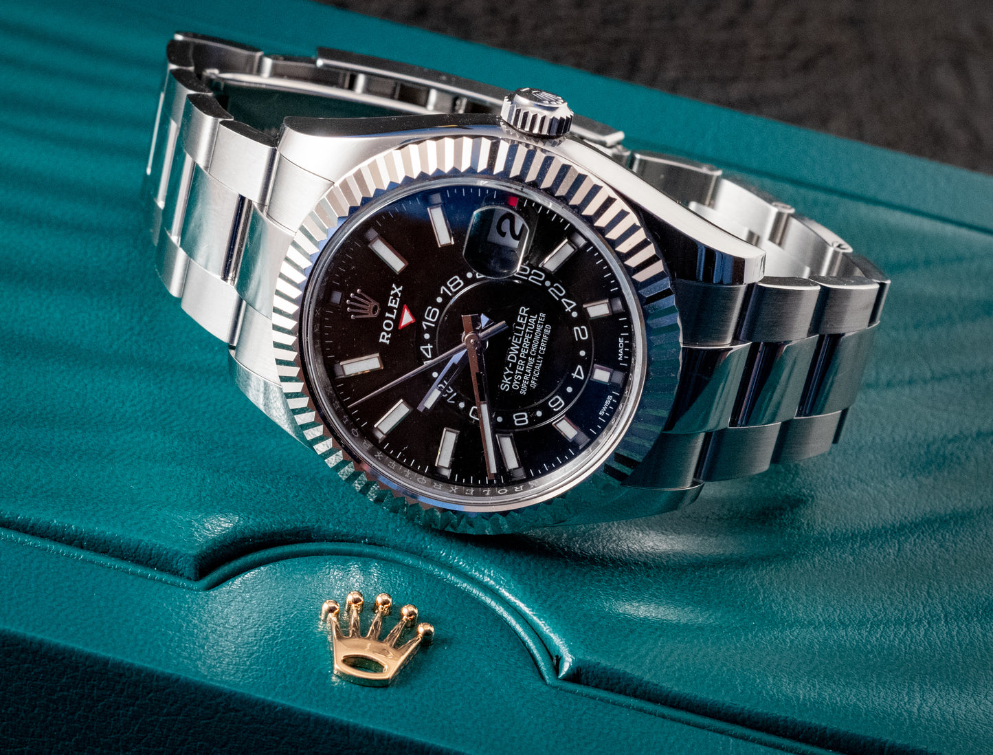 Rolex Sky Dweller 42mm Black Dial 2023 Box And Papers Ref 326934