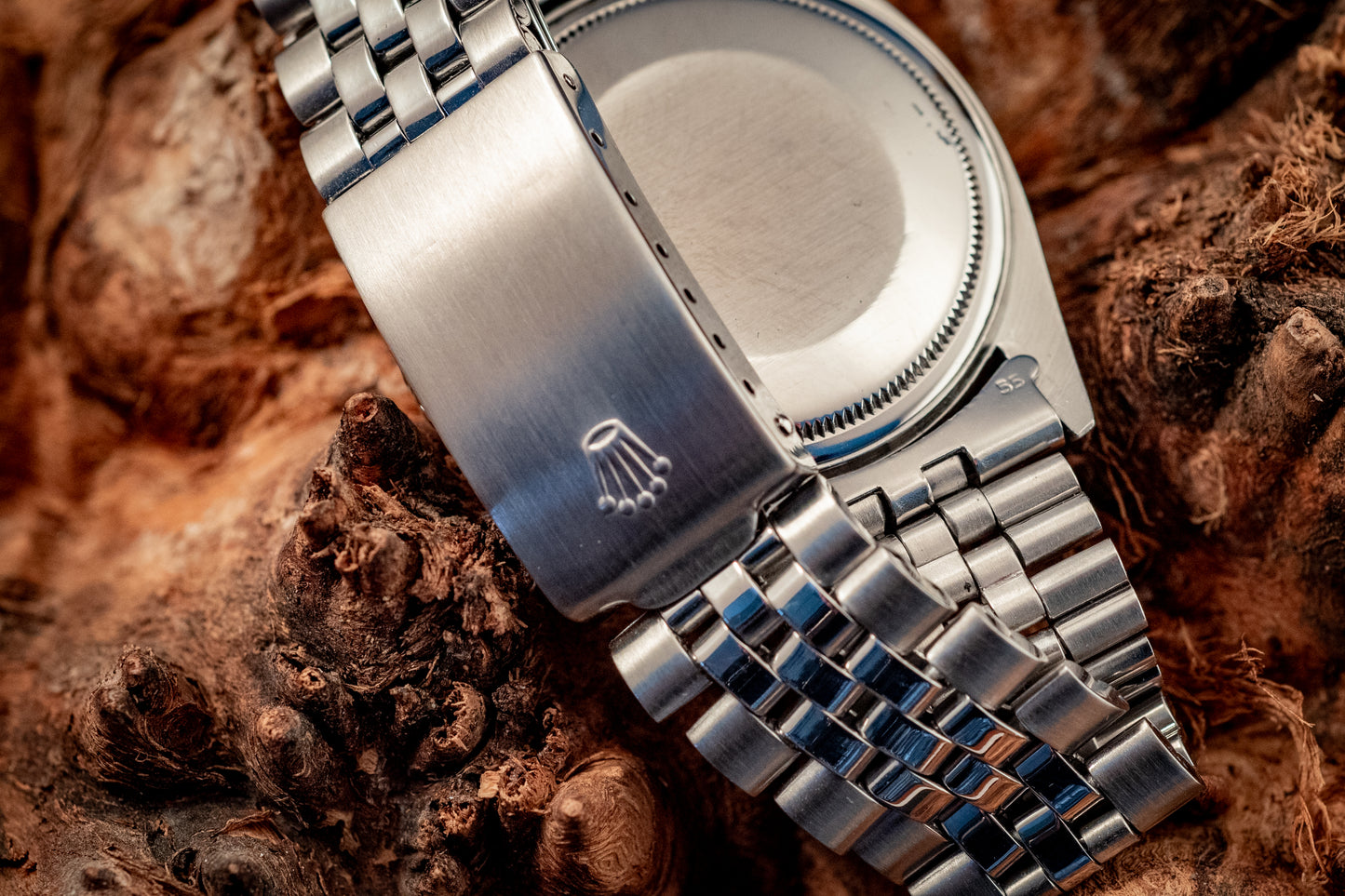 Rolex Datejust Stainless Steel Silver Stick Dial Jubilee Band Ref 1603