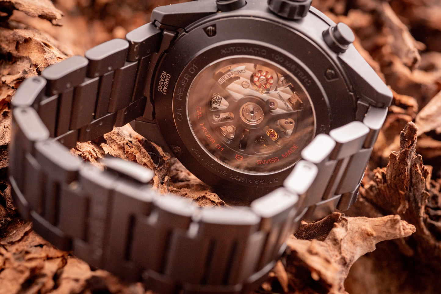 Tag HEUER Carrera Calibre HEUER 01 Ceramic Bracelet 45mm Skeleton Box And Papers Ref CAR2A91