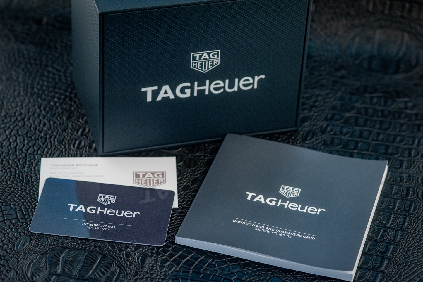 TAG Heuer Carrera Caliber Heuer 02 Chronograph CBG2A90.FT6173 Box And Papers Original Purchase Receipt