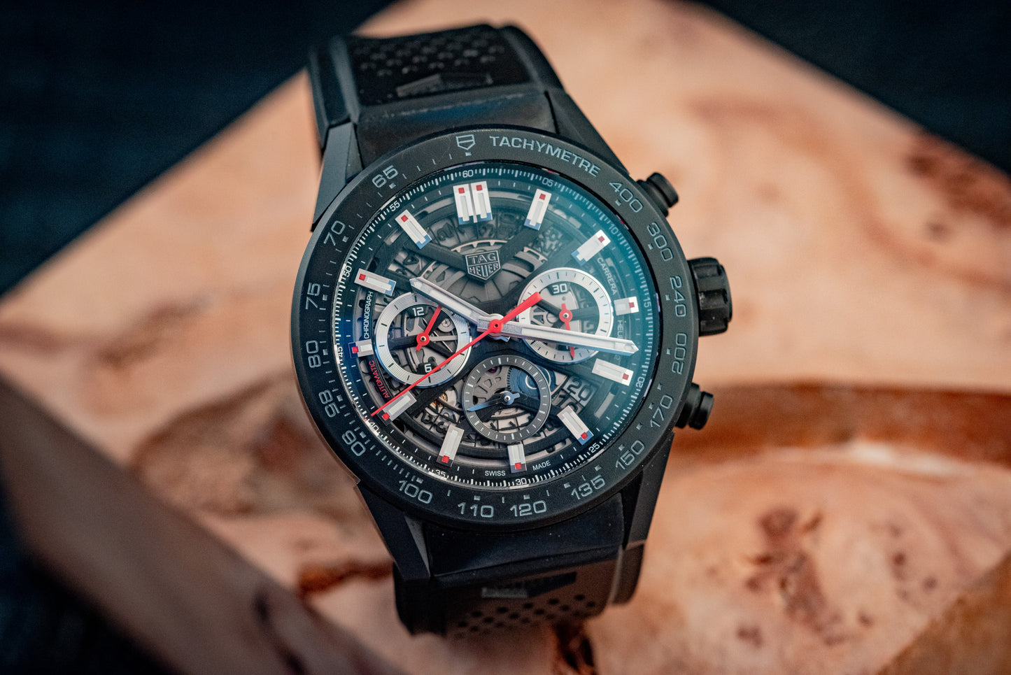 TAG Heuer Carrera Caliber Heuer 02 Chronograph CBG2A90.FT6173 Box And Papers Original Purchase Receipt