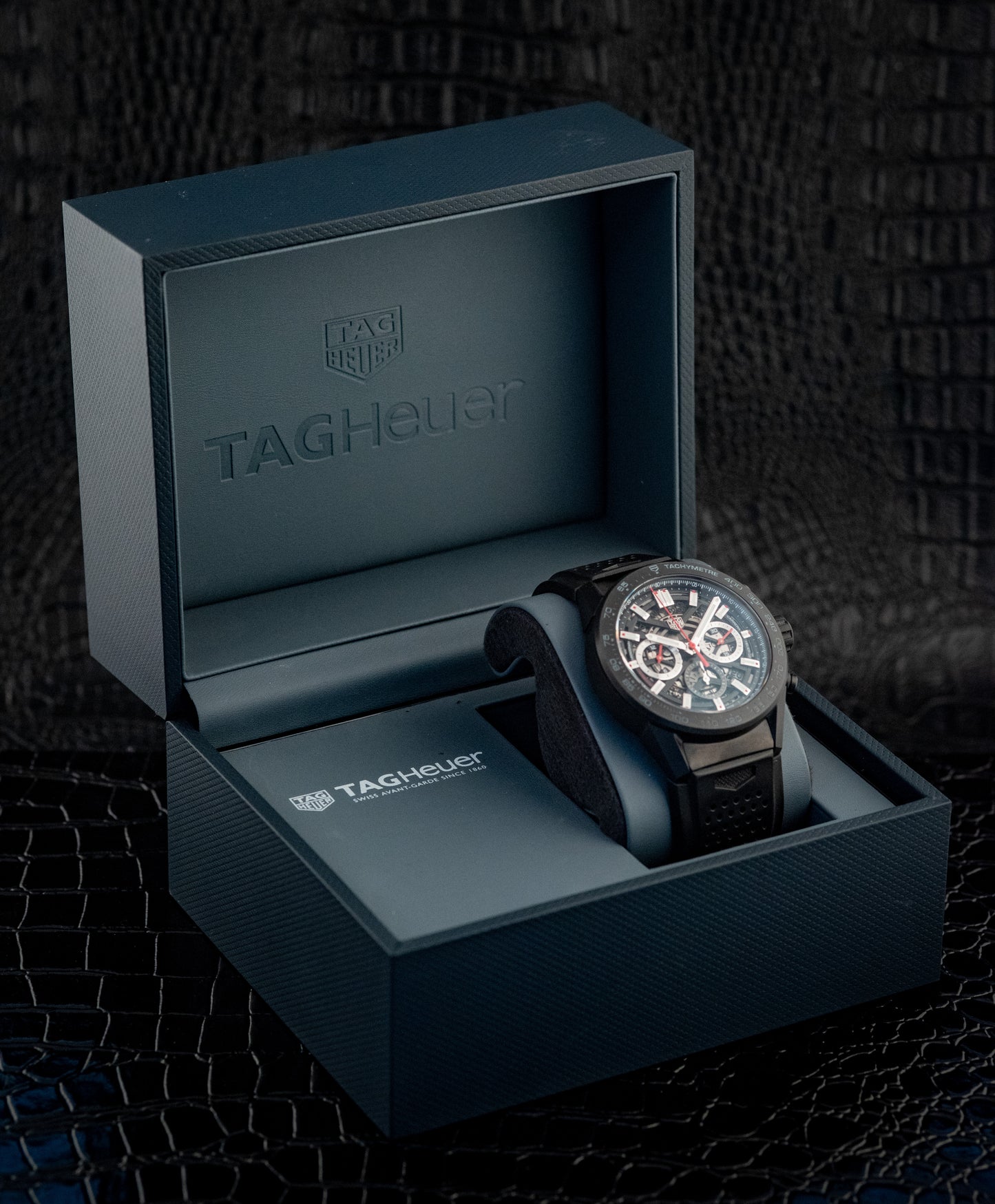 TAG Heuer Carrera Caliber Heuer 02 Chronograph CBG2A90.FT6173 Box And Papers Original Purchase Receipt