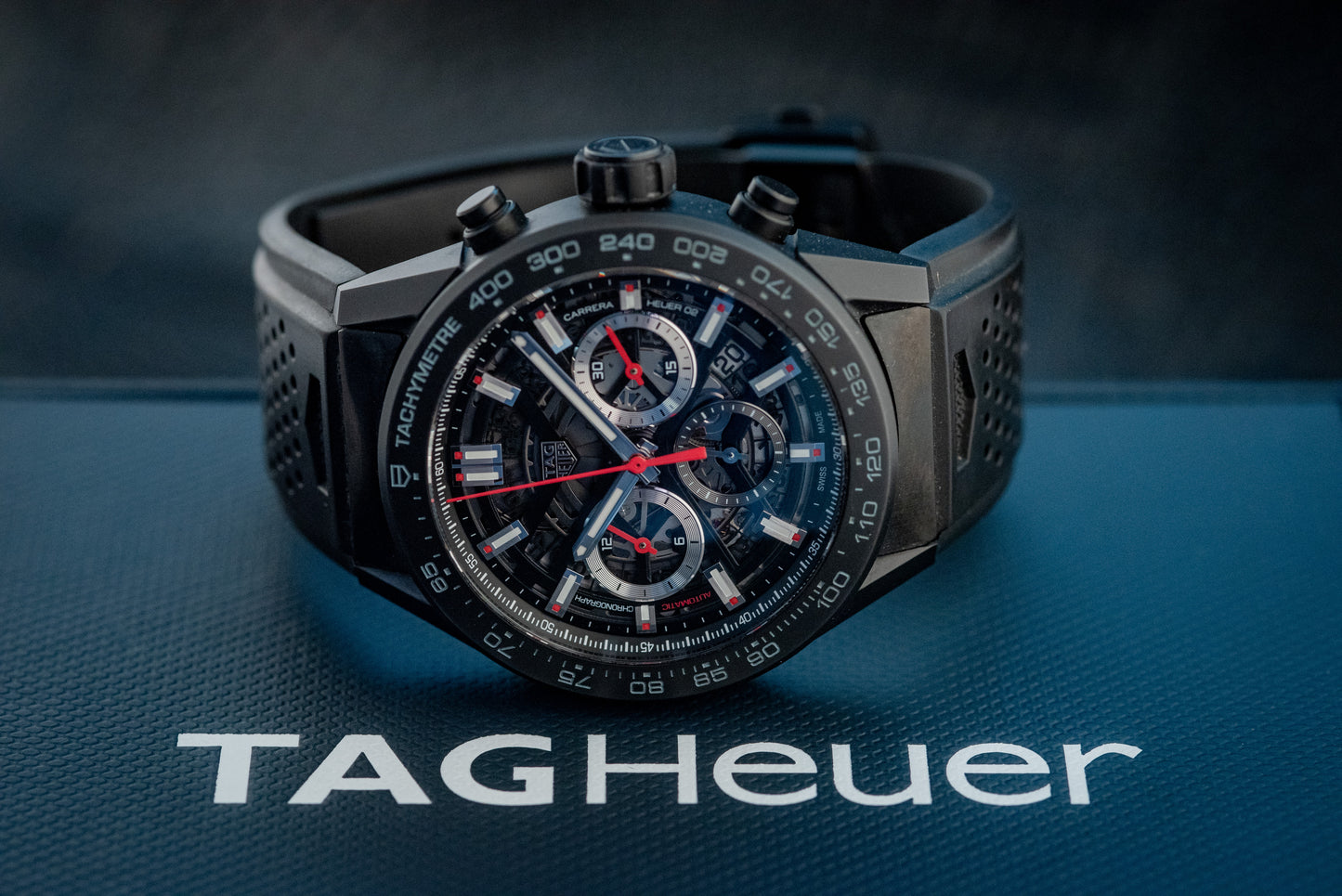 TAG Heuer Carrera Caliber Heuer 02 Chronograph CBG2A90.FT6173 Box And Papers Original Purchase Receipt