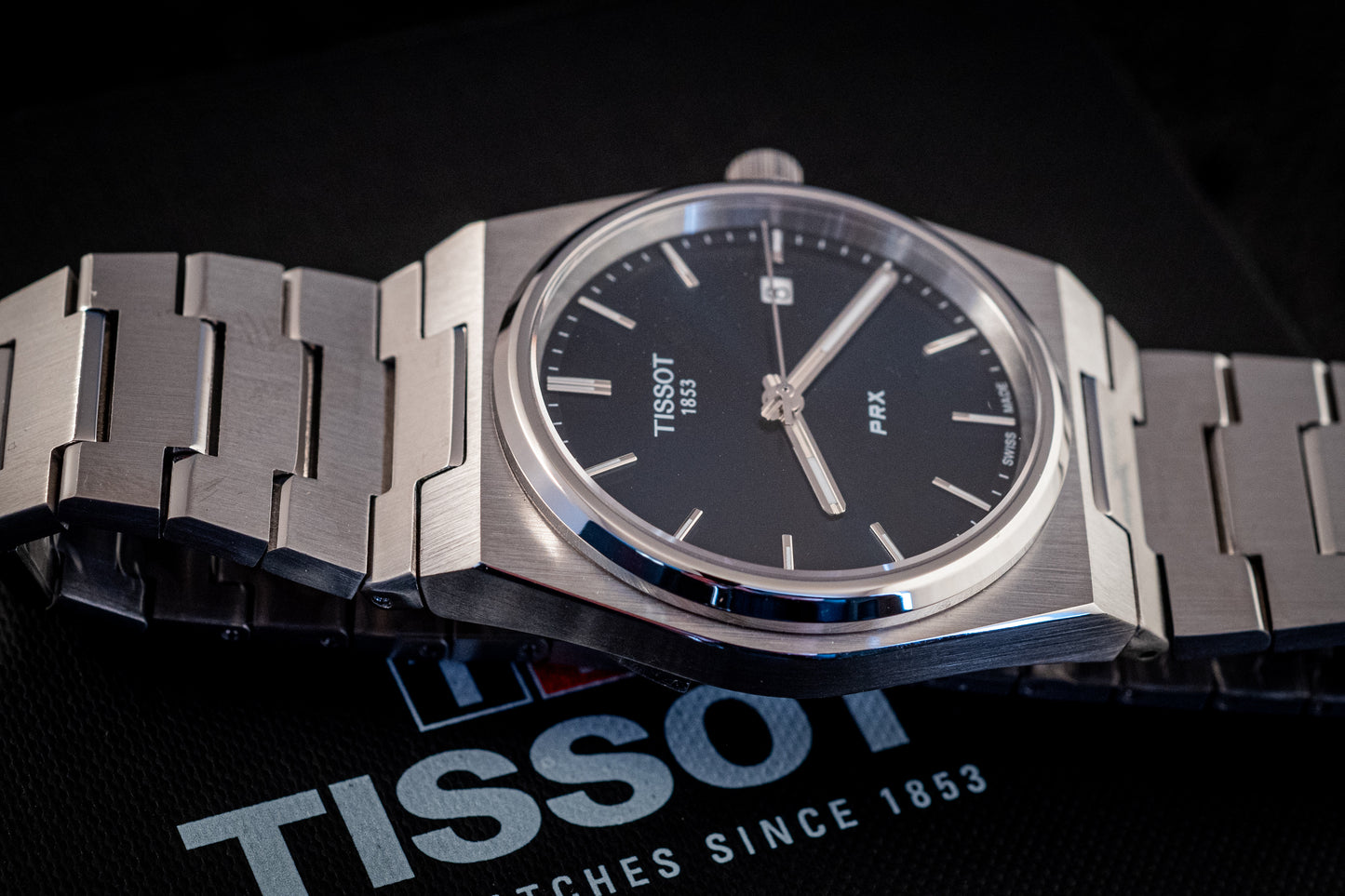 Tissot BRAND NEW PRX T-Classic Blue 40MM Box And Papers Ref T1374101104100