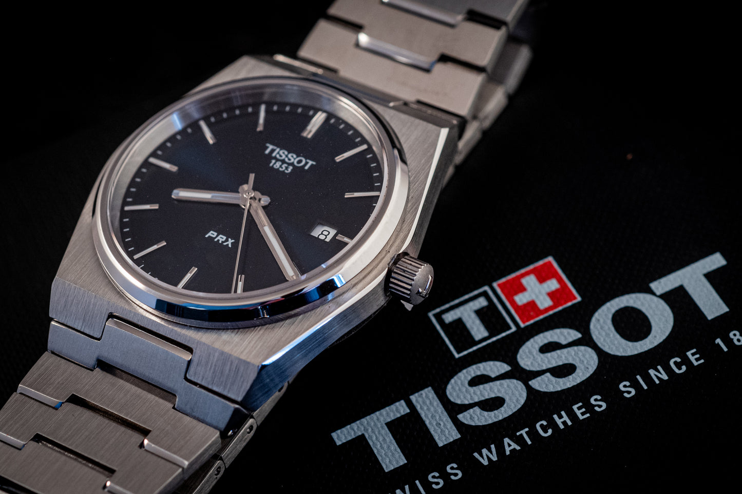 Tissot BRAND NEW PRX T-Classic Blue 40MM Box And Papers Ref T1374101104100