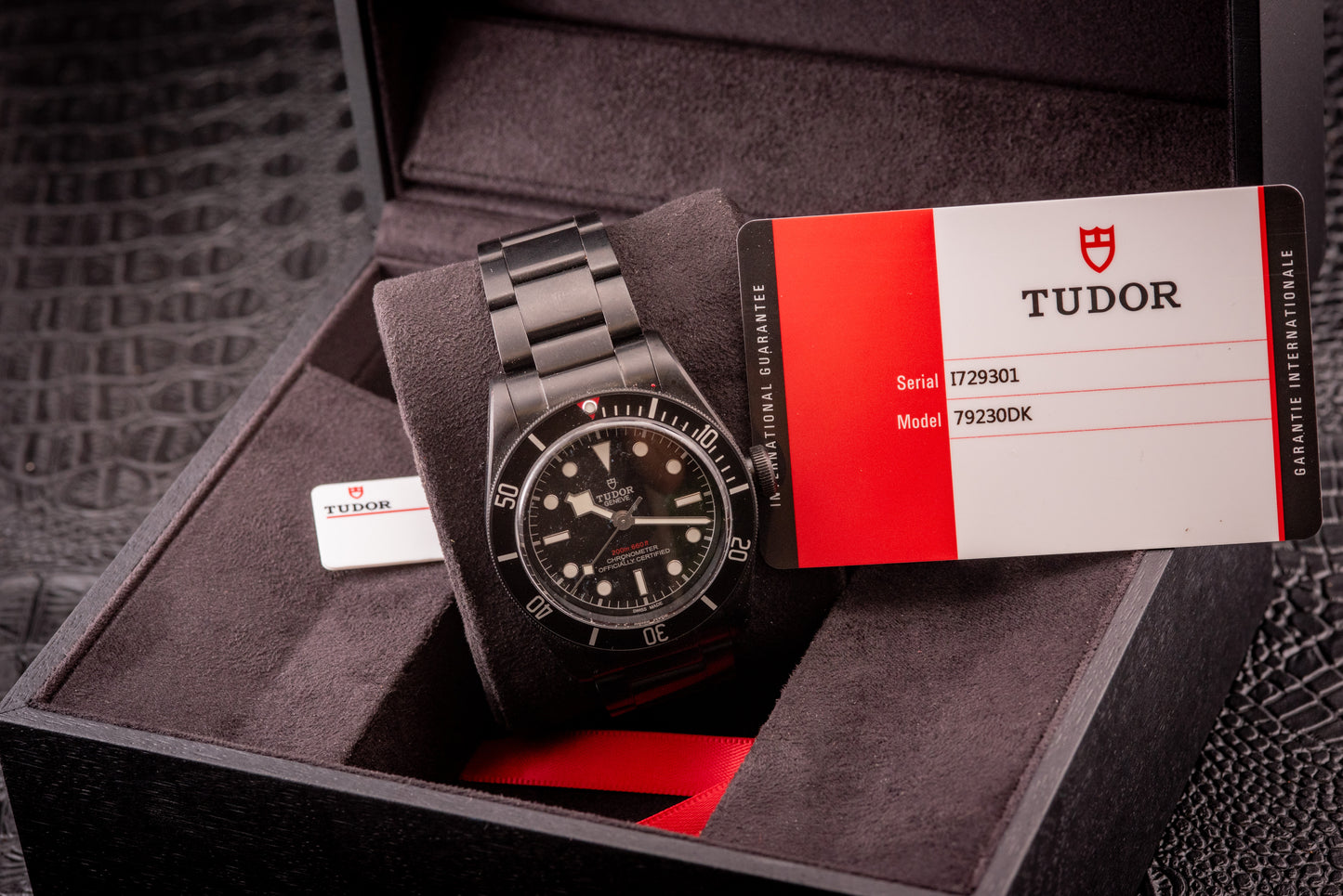 Tudor Tudor Black Bay 41 PVD Black Dial Auto 41mm Ref M79230DK Box And Papers