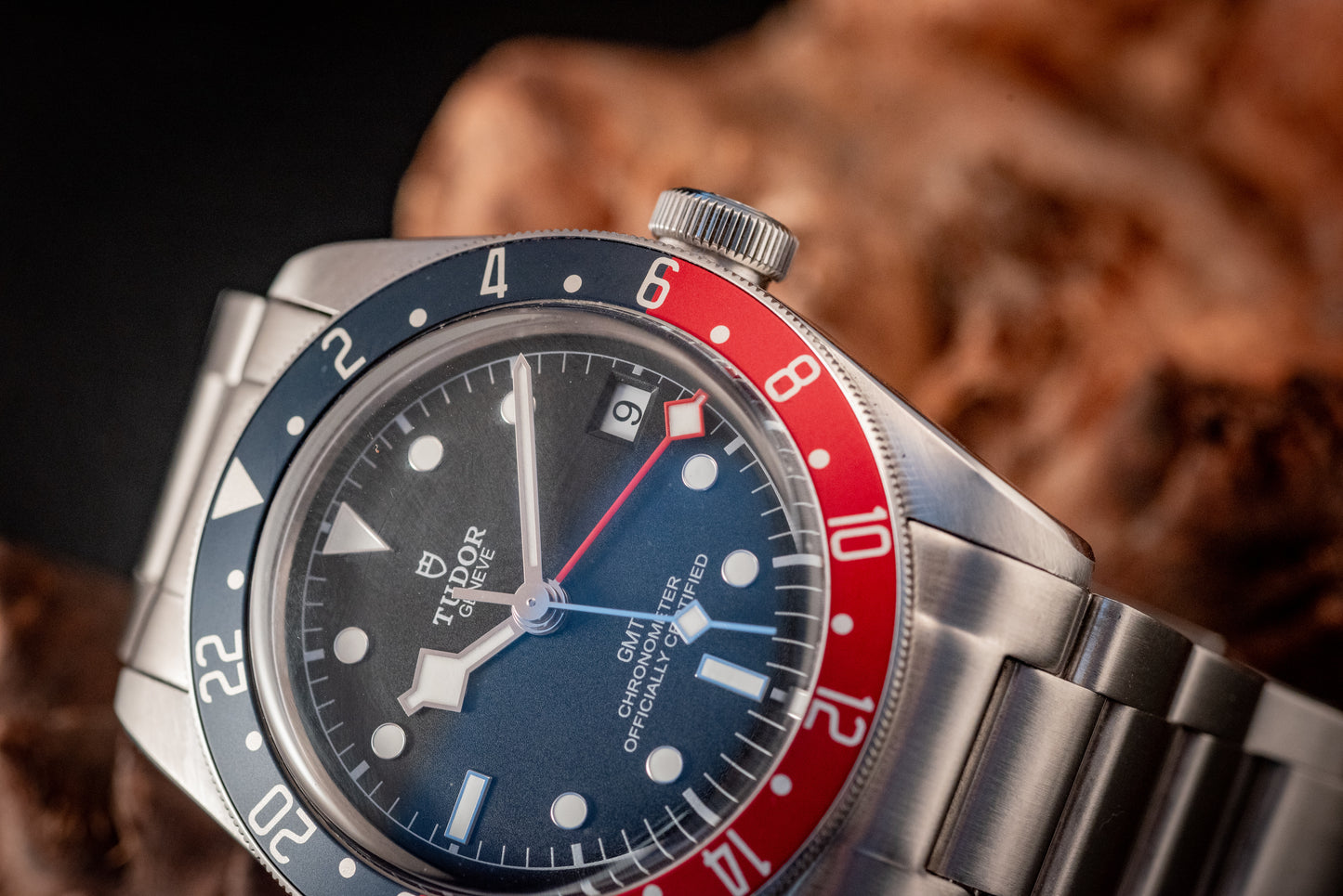 Tudor Black Bay GMT Pepsi 3 Straps Box And Papers Ref 79830RB