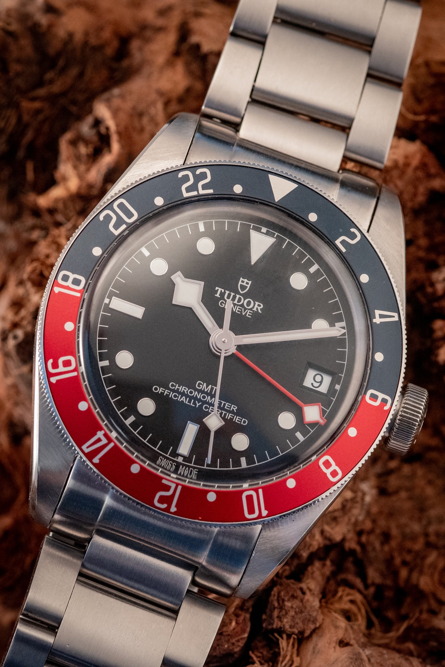 Tudor Black Bay GMT Pepsi 3 Straps Box And Papers Ref 79830RB