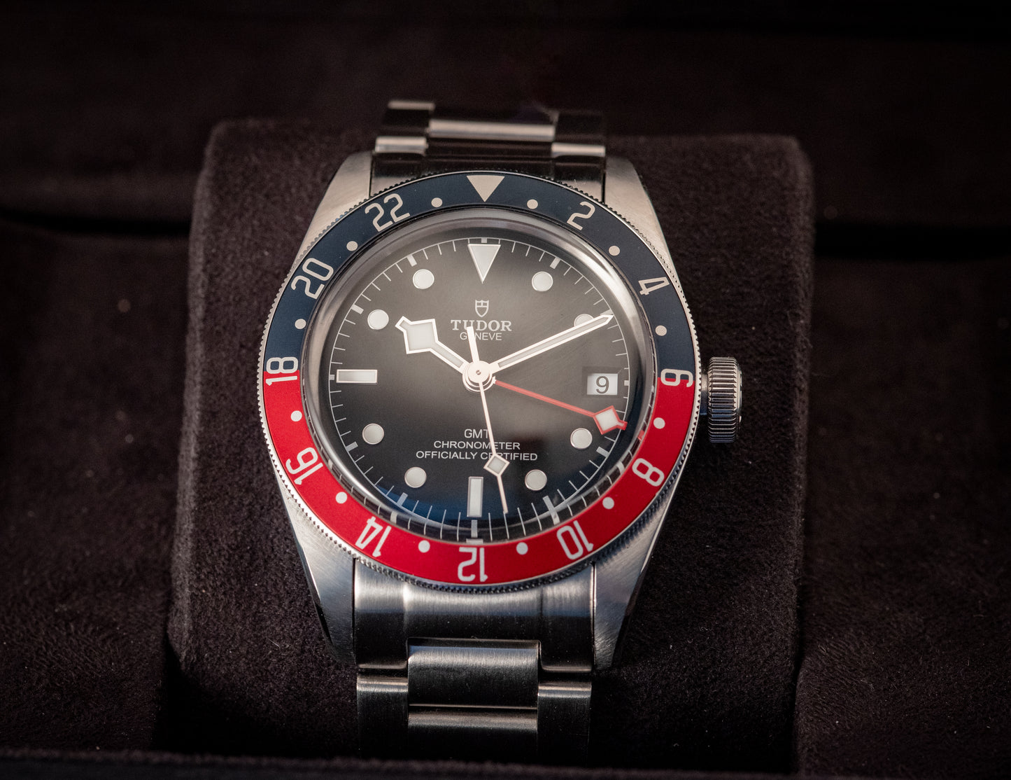 Tudor Black Bay GMT Pepsi 3 Straps Box And Papers Ref 79830RB