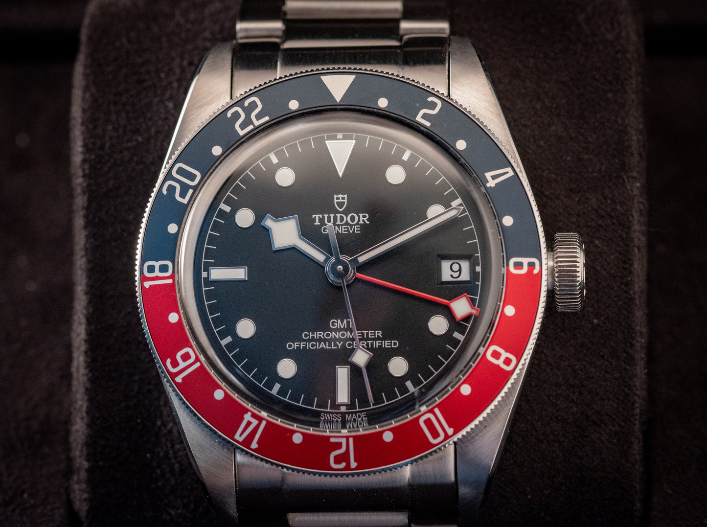 Tudor Black Bay GMT Pepsi 3 Straps Box And Papers Ref 79830RB