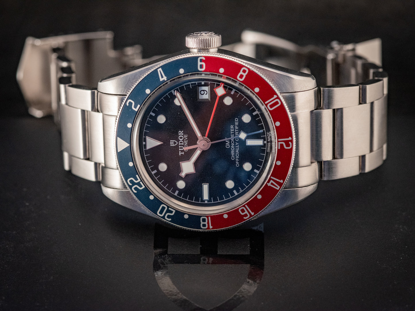 Tudor Black Bay GMT Pepsi 3 Straps Box And Papers Ref 79830RB