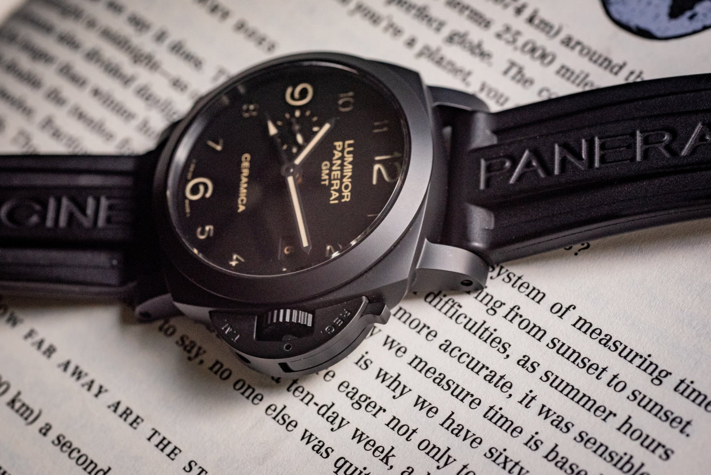 Panerai Luminor 1950 Ceramic 2016 2 Extra Leather Straps Box And Papers Ref PAM00441