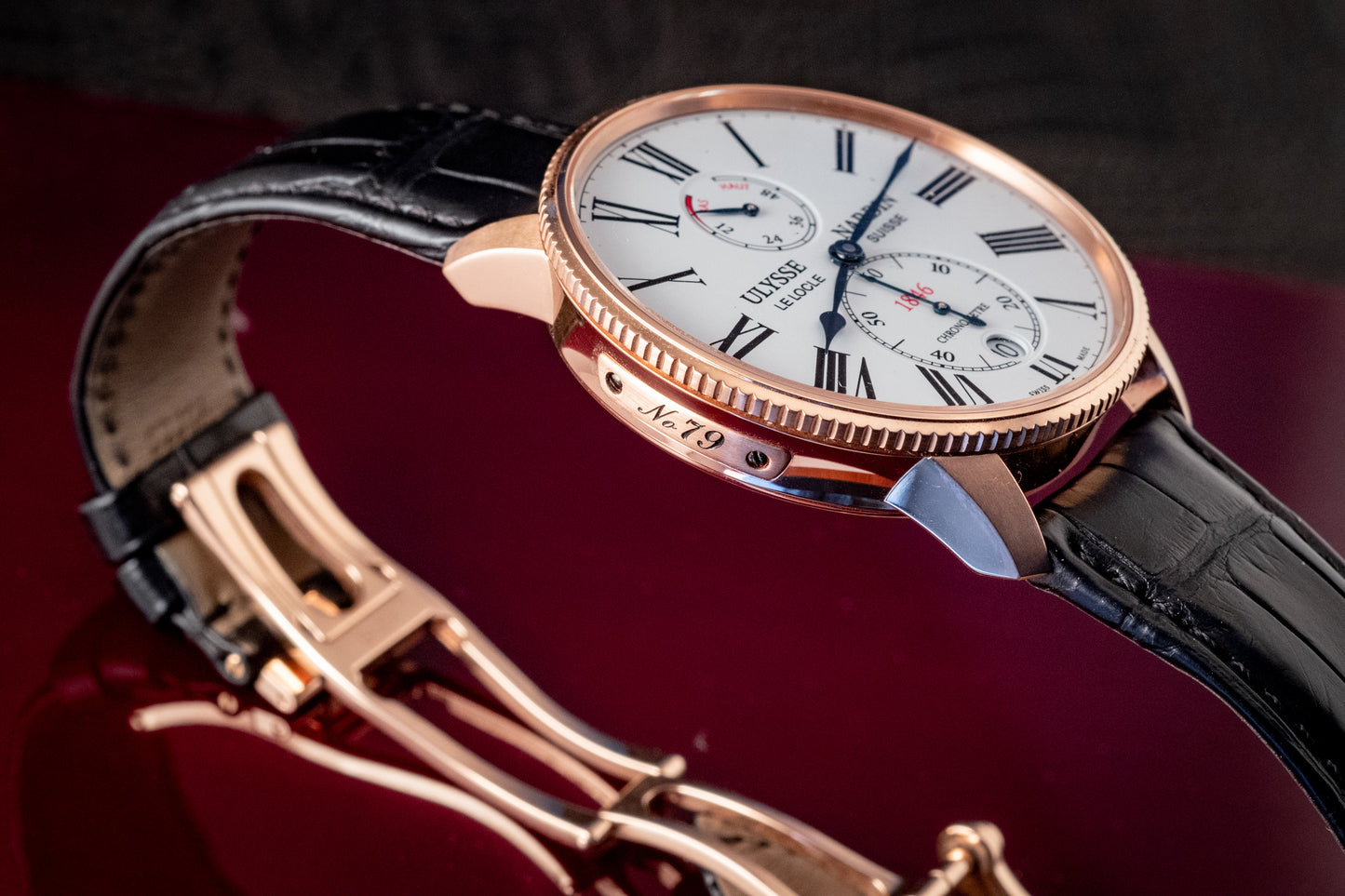 Ulysse Nardin Marine Torpilleur Rose Gold 42mm Rose Gold Box And Papers Ref 1182-310/40