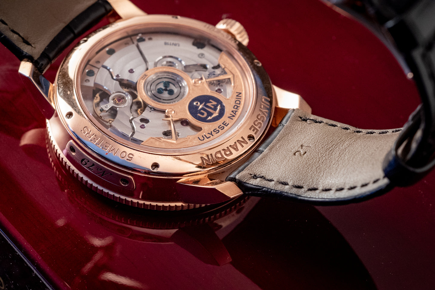 Ulysse Nardin Marine Torpilleur Rose Gold 42mm Rose Gold Box And Papers Ref 1182-310/40