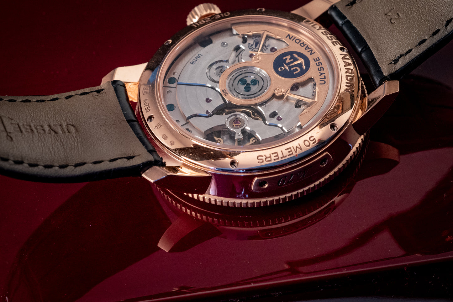 Ulysse Nardin Marine Torpilleur Rose Gold 42mm Rose Gold Box And Papers Ref 1182-310/40