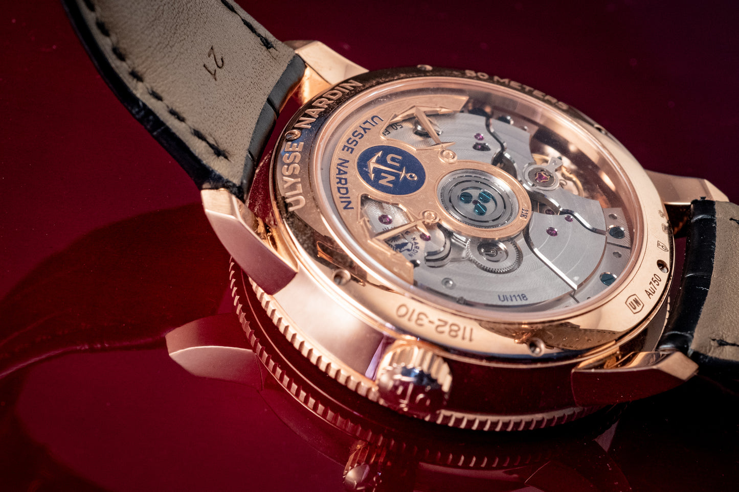 Ulysse Nardin Marine Torpilleur Rose Gold 42mm Rose Gold Box And Papers Ref 1182-310/40