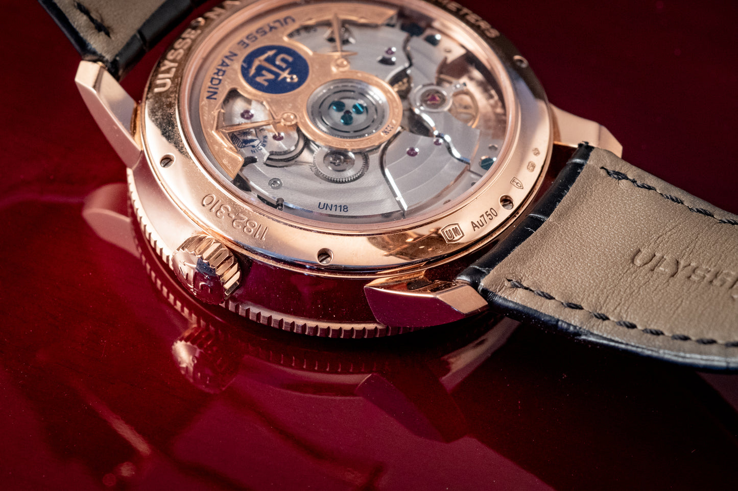 Ulysse Nardin Marine Torpilleur Rose Gold 42mm Rose Gold Box And Papers Ref 1182-310/40
