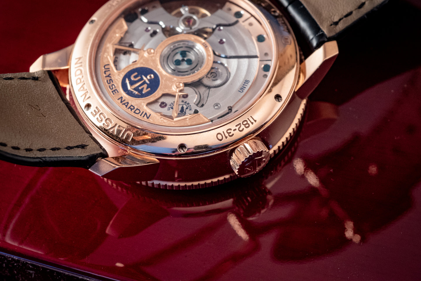 Ulysse Nardin Marine Torpilleur Rose Gold 42mm Rose Gold Box And Papers Ref 1182-310/40