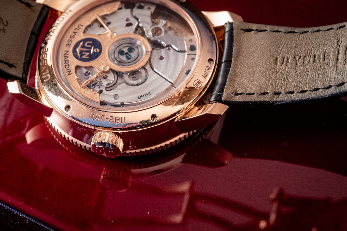 Ulysse Nardin Marine Torpilleur Rose Gold 42mm Rose Gold Box And Papers Ref 1182-310/40