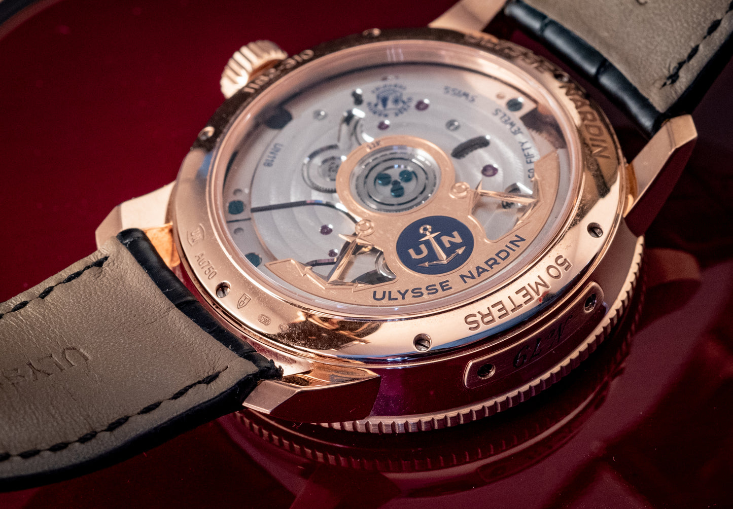 Ulysse Nardin Marine Torpilleur Rose Gold 42mm Rose Gold Box And Papers Ref 1182-310/40