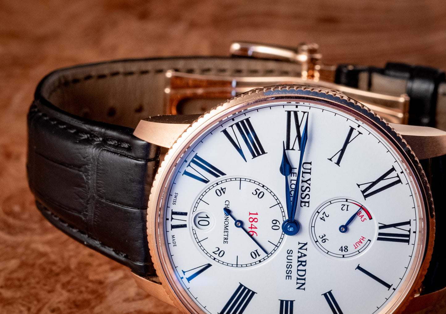 Ulysse Nardin Marine Torpilleur Rose Gold 42mm Rose Gold Box And Papers Ref 1182-310/40