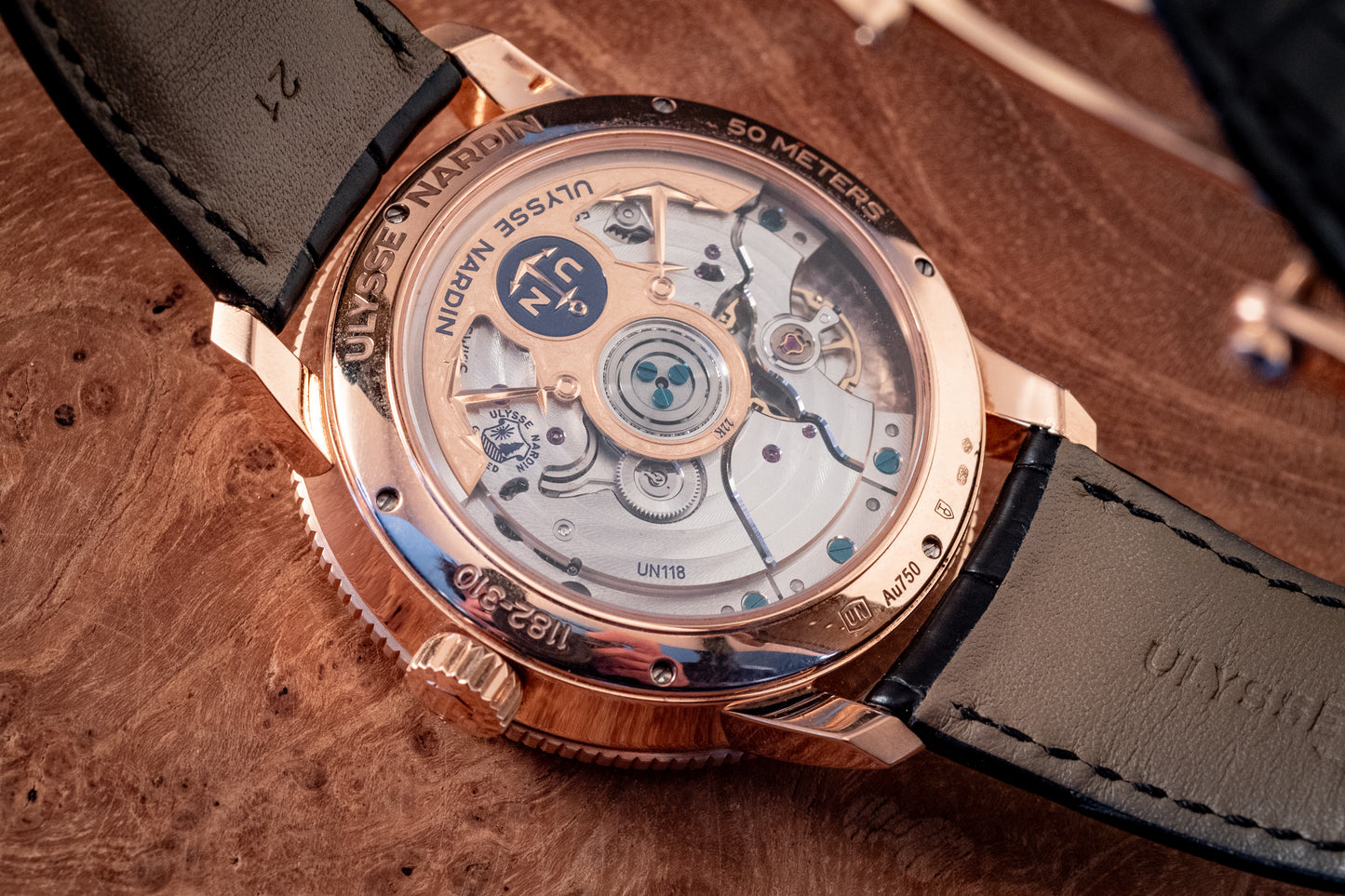 Ulysse Nardin Marine Torpilleur Rose Gold 42mm Rose Gold Box And Papers Ref 1182-310/40