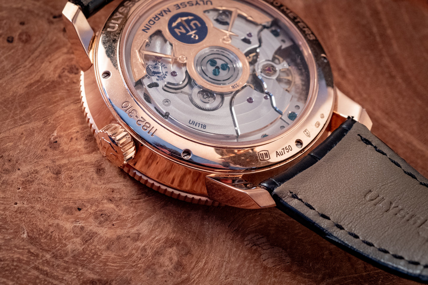 Ulysse Nardin Marine Torpilleur Rose Gold 42mm Rose Gold Box And Papers Ref 1182-310/40