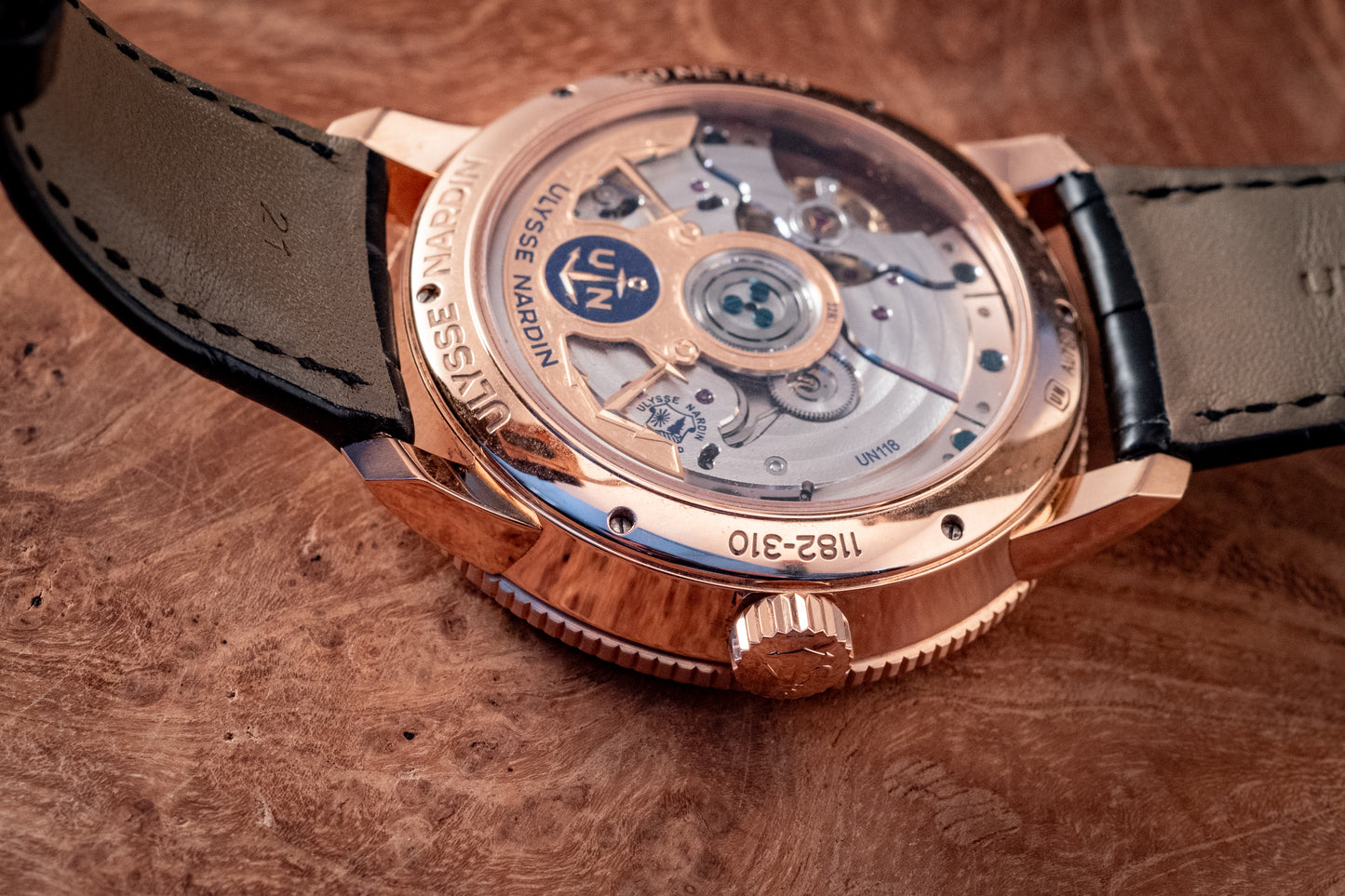 Ulysse Nardin Marine Torpilleur Rose Gold 42mm Rose Gold Box And Papers Ref 1182-310/40