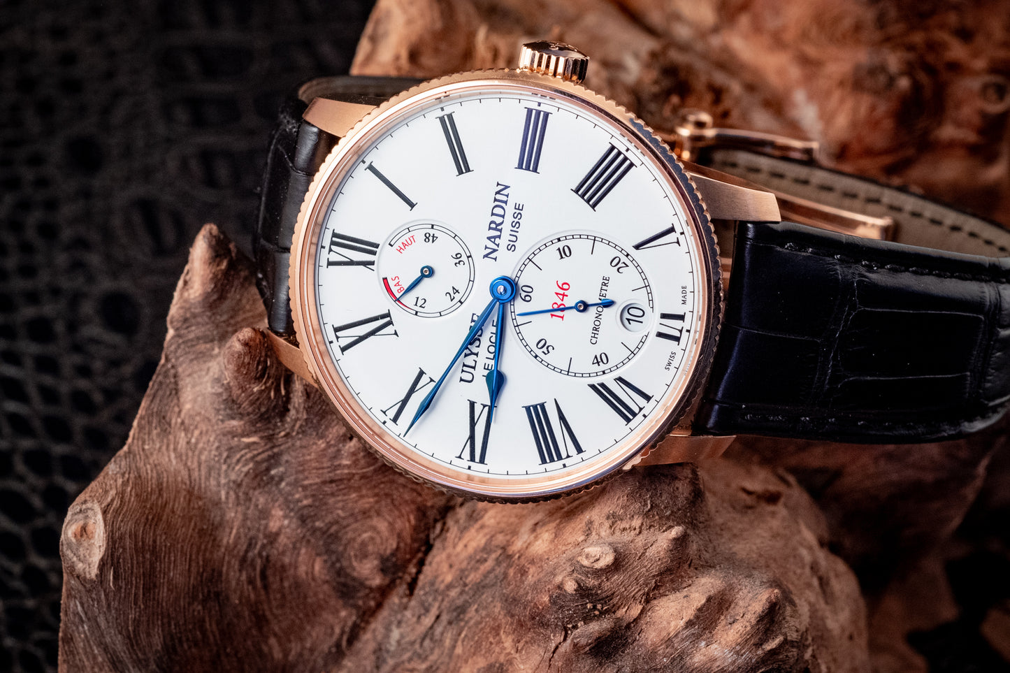 Ulysse Nardin Marine Torpilleur Rose Gold 42mm Rose Gold Box And Papers Ref 1182-310/40