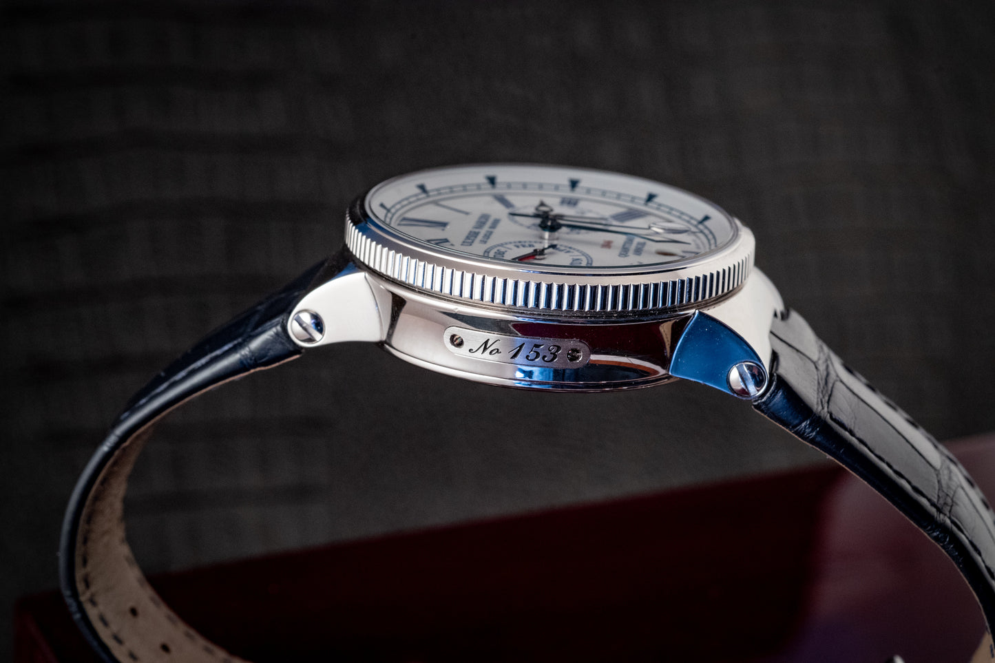 Ulysse Nardin Marine Chronograph 43mm Annual Calendar Box And Papers Ref 1533-150/EO