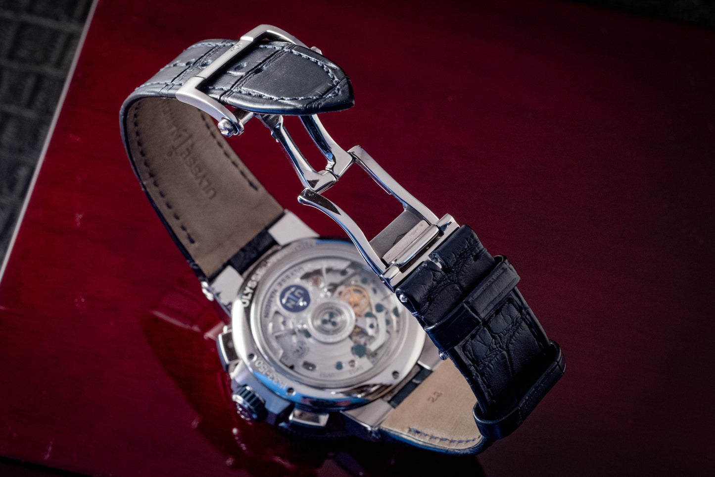 Ulysse Nardin Marine Chronograph 43mm Annual Calendar Box And Papers Ref 1533-150/EO