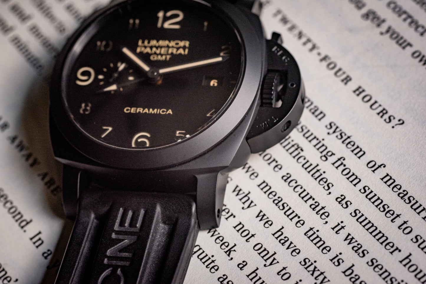 Panerai Luminor 1950 Ceramic 2016 2 Extra Leather Straps Box And Papers Ref PAM00441