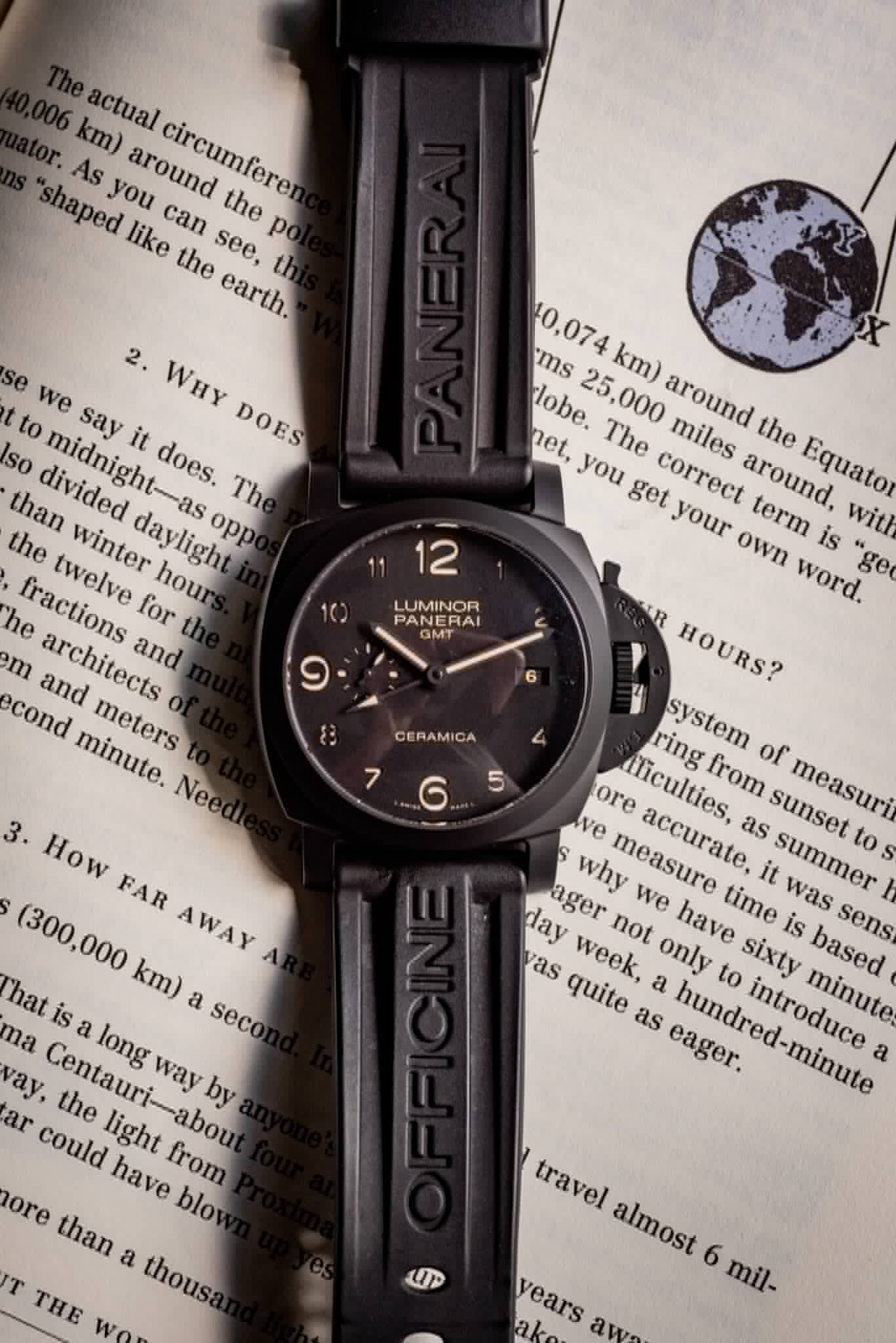 Panerai Luminor 1950 Ceramic 2016 2 Extra Leather Straps Box And Papers Ref PAM00441