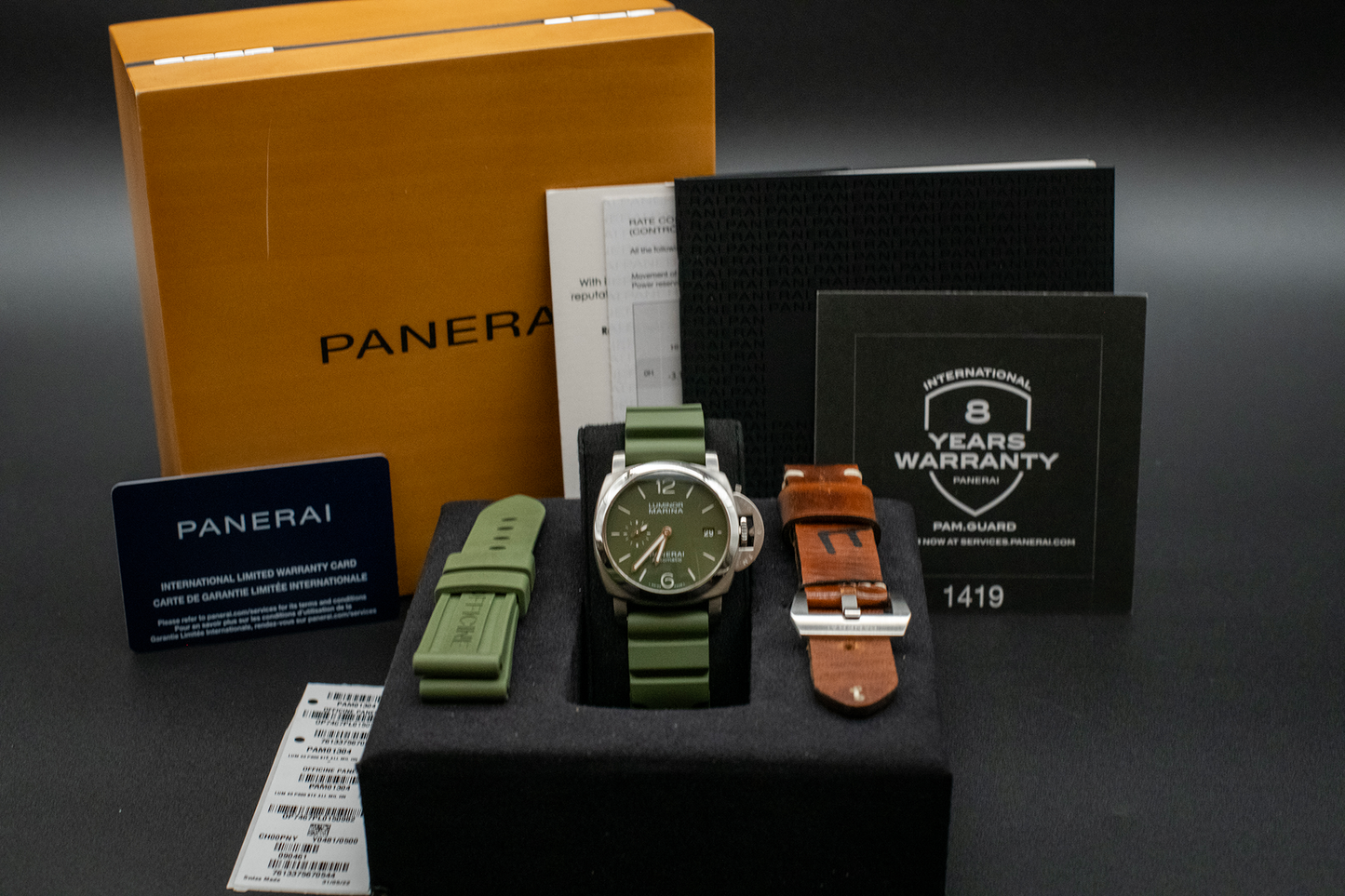 Panerai Luminor Quaranta Verde Militare 40mm Limited Ed Pam01304