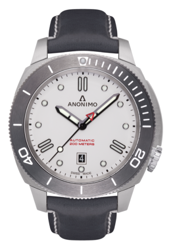 Anonimo Nautilo Automatic Stainless Steel / White / Leather : Ref Number AM-1002.04.003.A04