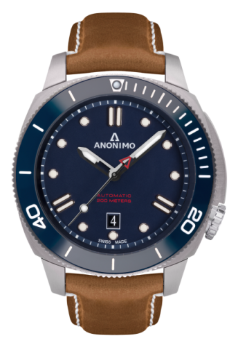 Anonimo Nautilo Automatic Stainless Steel / Blue / Leather : Ref Number AM-1002.06.004.A06
