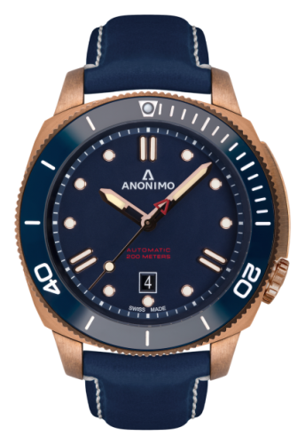 Anonimo Nautilo Automatic Bronze / Blue / Leather : Ref Number AM-1002.07.005.A07