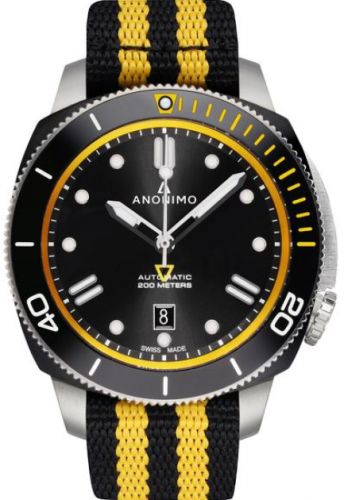 Anonimo Nautilo Automatic Stainless Steel / DLC / Black / NATO : Ref Number AM-1002.10.007.A15